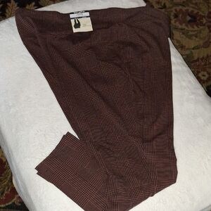 Terra & Sky Brown Dress Pants Soft Knit